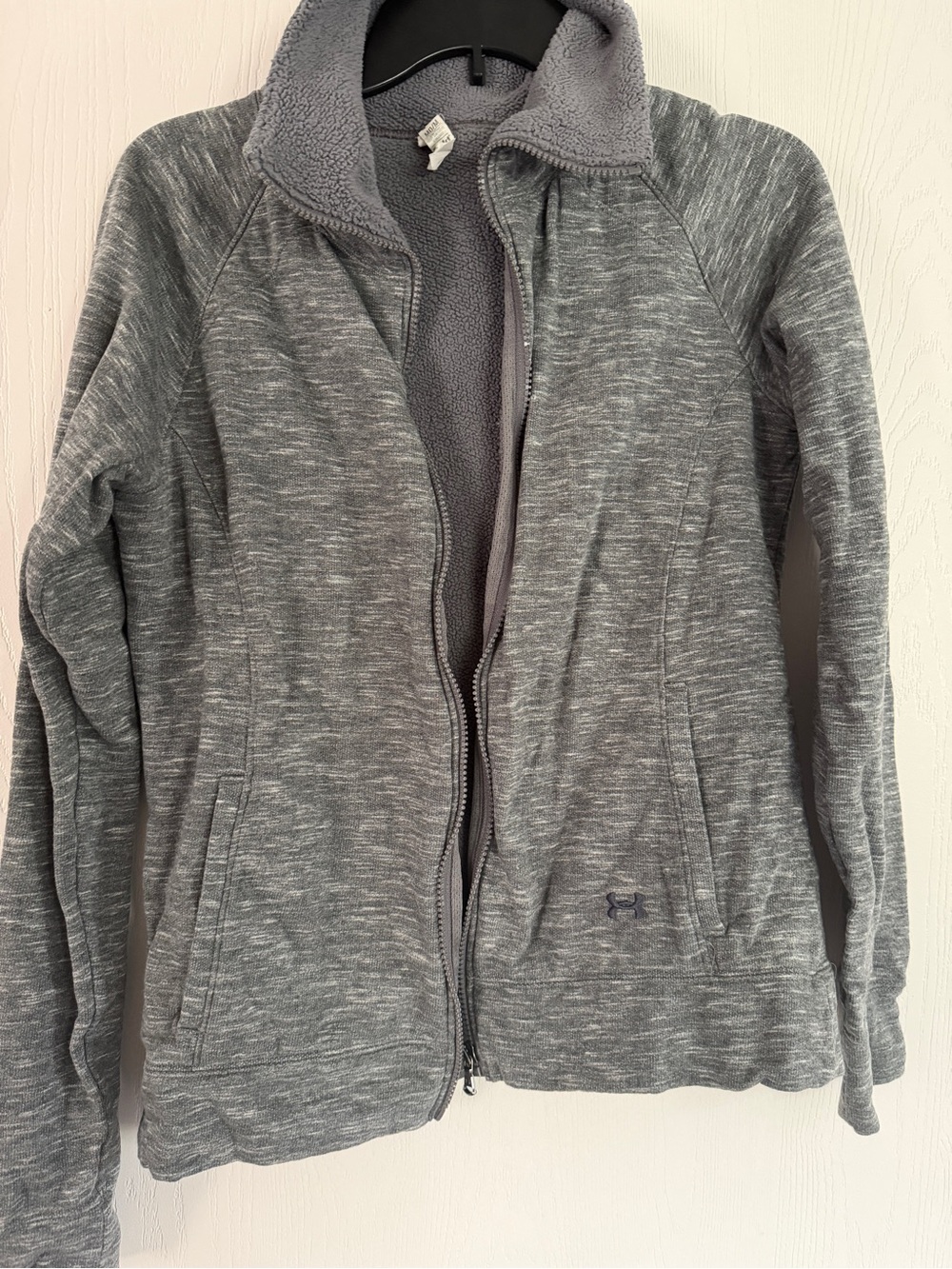 Under Armour Womens Gray Sweater Jacket Storm Full Zip Size Medium